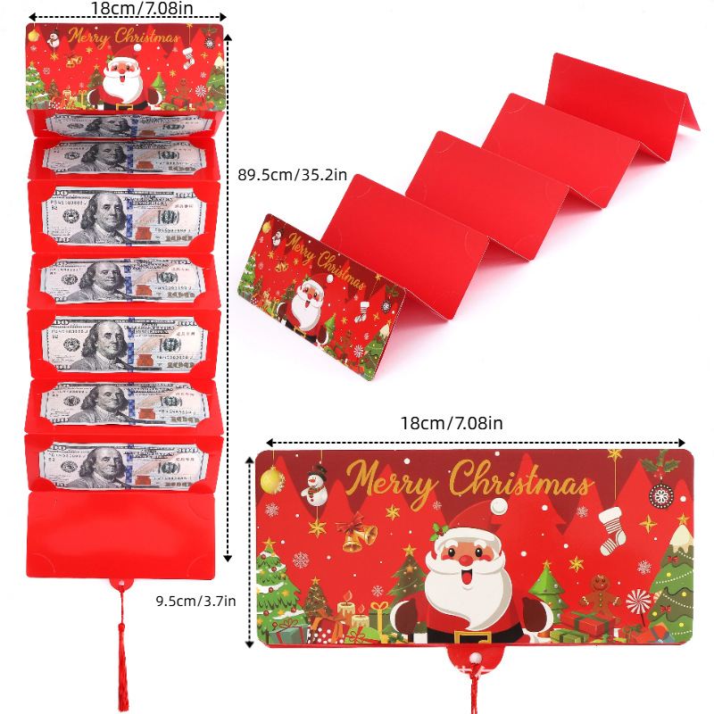 🏆Flash Sale⚡ 50K+ SOLD! Almost Gone-🎅💸Christmas Cash Gift Envelope– A creative way to give cash this Christmas!