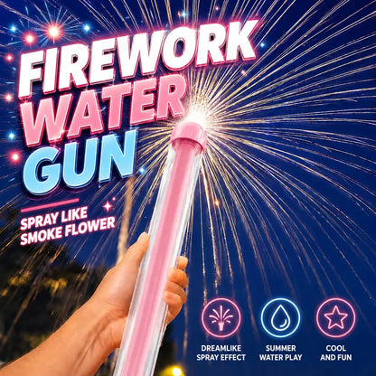 Pink Retractable Water Gun — Summer Outdoor Pool & Beach Water Play Party Toy