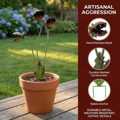 🔥LAST DAY 49% OFF - Whimsical Carnivorous Plant Garden Stake