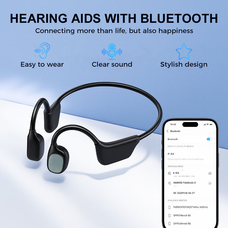 Feel the Joy. Shop the Season 🎄💖 💥 LIMITED TIME OFFER!🔥SEAGRIL Bone Conduction Smart Hearing Aid Bluetooth Earphones