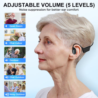 Feel the Joy. Shop the Season 🎄💖 💥 LIMITED TIME OFFER!🔥SEAGRIL Bone Conduction Smart Hearing Aid Bluetooth Earphones