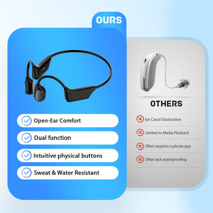 Feel the Joy. Shop the Season 🎄💖 💥 LIMITED TIME OFFER!🔥SEAGRIL Bone Conduction Smart Hearing Aid Bluetooth Earphones
