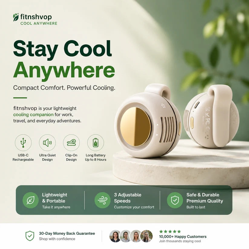 ⚡ Trending Now – Clip-On Mini Fan | Clip It Anywhere & Stay Cool