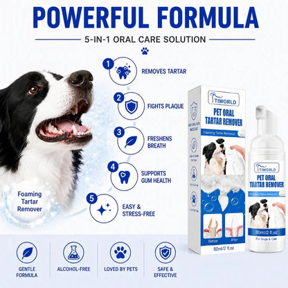 Pet Dental Tartar Care Spray for Dogs & Cats