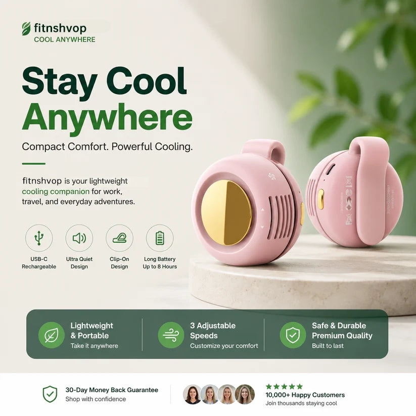 ⚡ Trending Now – Clip-On Mini Fan | Clip It Anywhere & Stay Cool