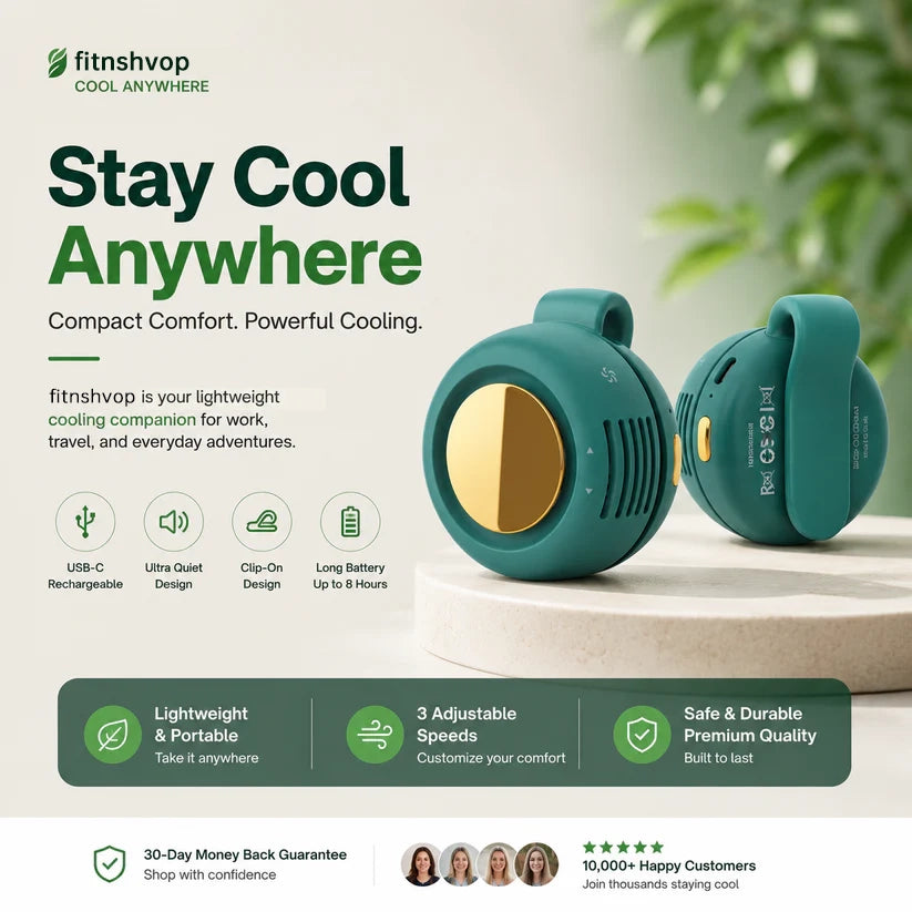 ⚡ Trending Now – Clip-On Mini Fan | Clip It Anywhere & Stay Cool
