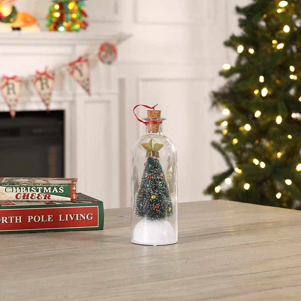 🎅🎄Mr. Christmas Recordable Christmas Tree Message In A Bottle