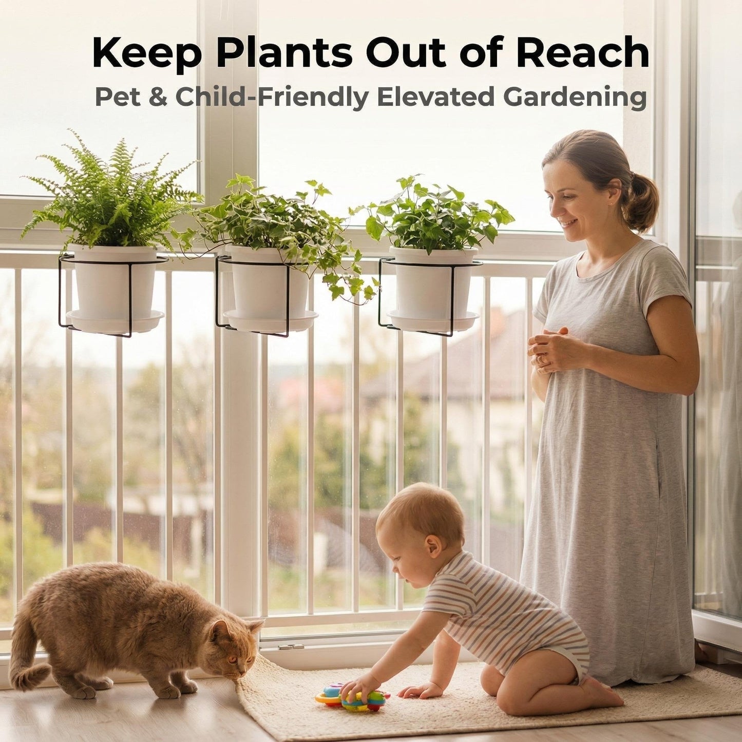🎁Last Day 49% OFF🔥 Railing Plant Hanger