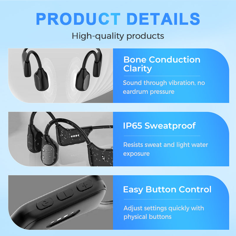 Feel the Joy. Shop the Season 🎄💖 💥 LIMITED TIME OFFER!🔥SEAGRIL Bone Conduction Smart Hearing Aid Bluetooth Earphones
