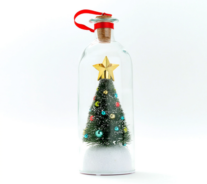 🎅🎄Mr. Christmas Recordable Christmas Tree Message In A Bottle
