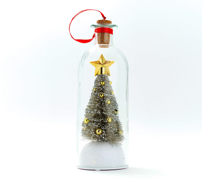 🎅🎄Mr. Christmas Recordable Christmas Tree Message In A Bottle