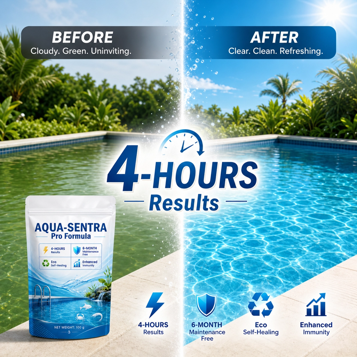 Aqua-Sentra Pro Formula-Restore YourPond's Beauty Fast!